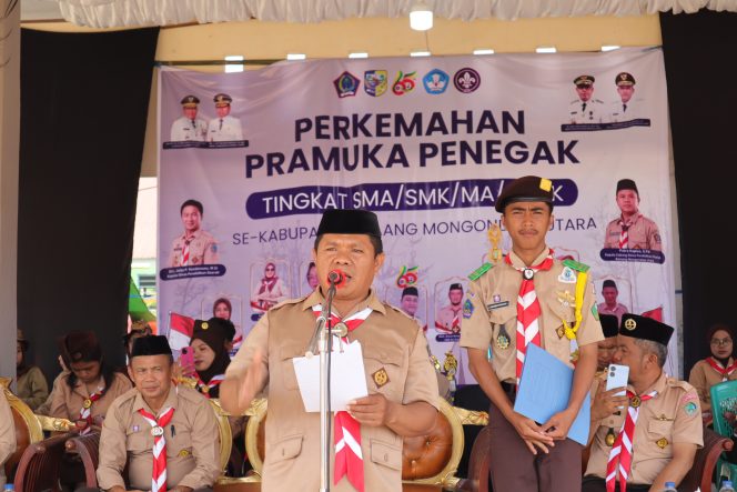 
 Peringati HUT ke-65, Kacabdin Bolmut Bacakan Pesan Ketua Kwarnas: Pramuka Siap Dukung Swasembada Pangan dan Indonesia Emas 2045