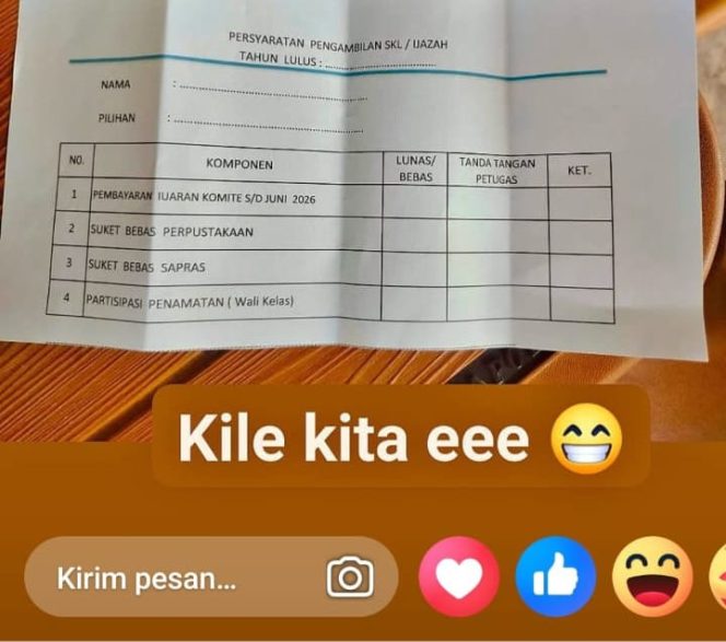 
 Klarifikasi Resmi: Lembar Kontrol Administrasi Bukan Alat Penahan Ijazah, Pengambilan Dipastikan Gratis
